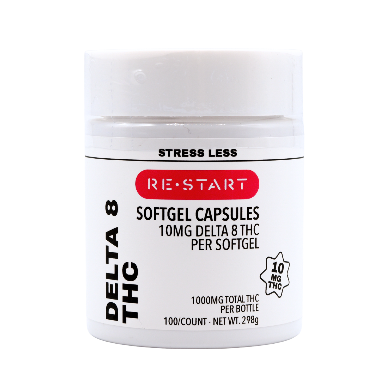 Delta 8 THC Capsules 10MG 100-ct (1000mg)